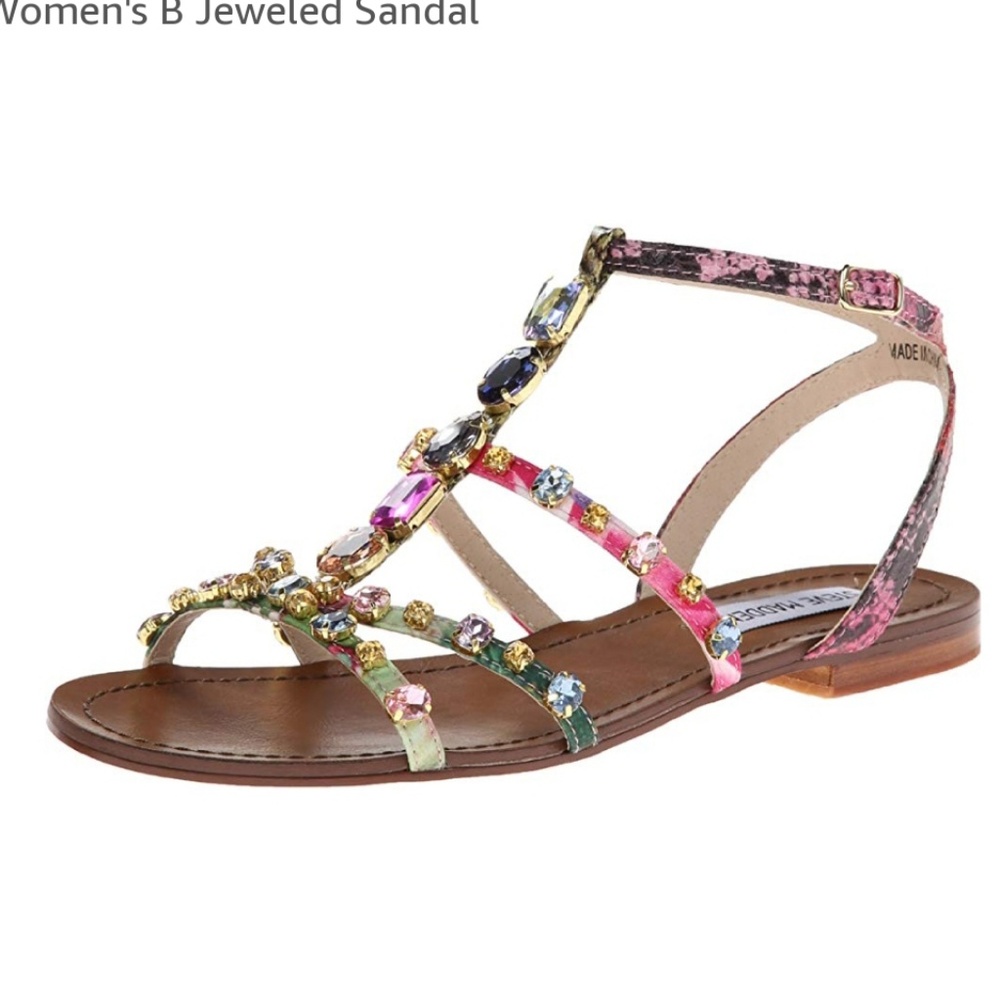 Steve madden jeweled sandals